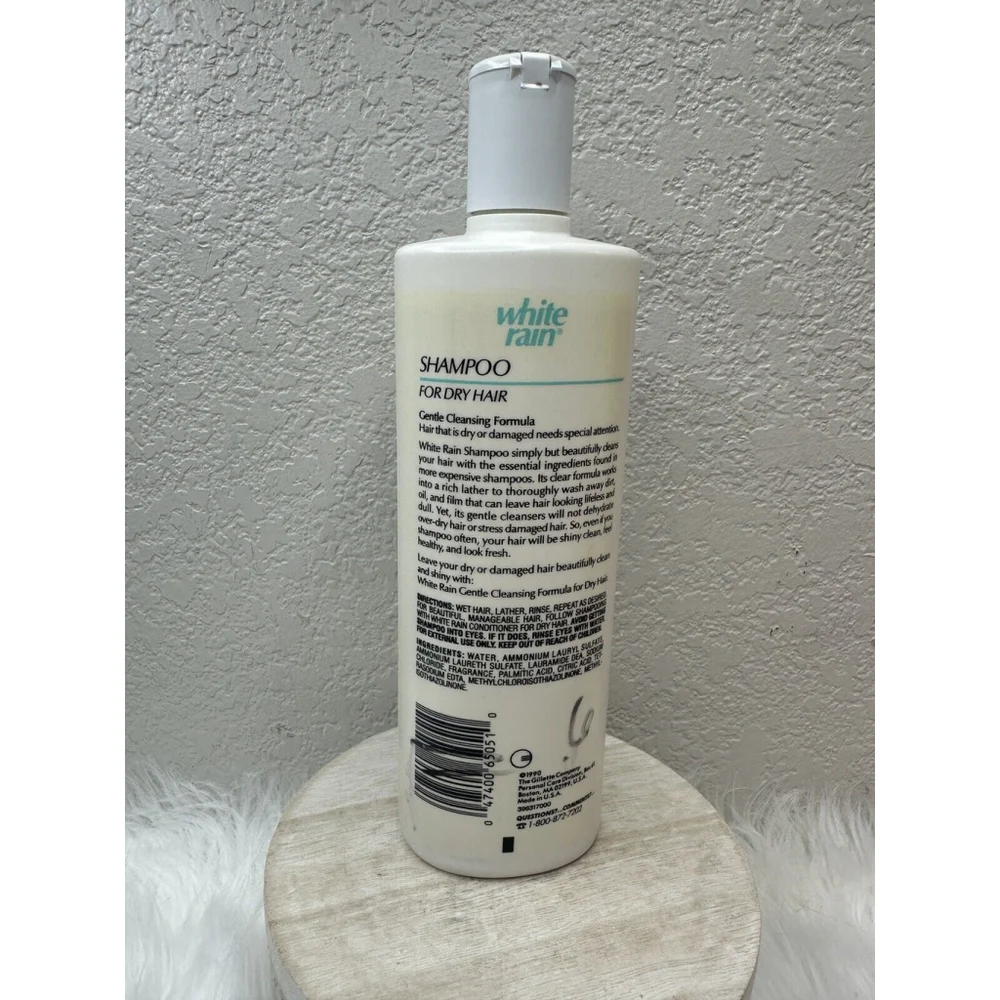 $23 🌙 RETIRED 1990 White Rain Shampoo For Dry Hair‎ 15.oz (Prop) NOS FULL